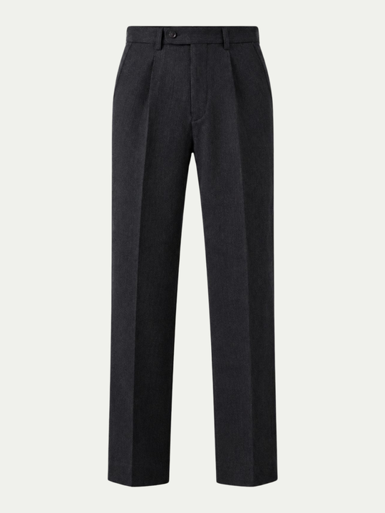 Men's Pull On Straight Leg Dress Pants Cotton Blend