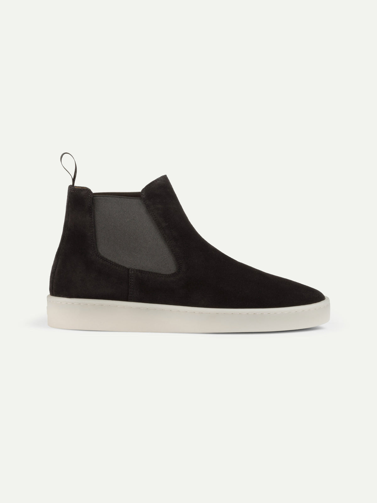Men's Suede Chelsea Boots with White Sole, view 19