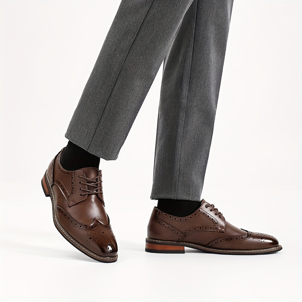 Classic Lace-Up Brogue Dress Shoes