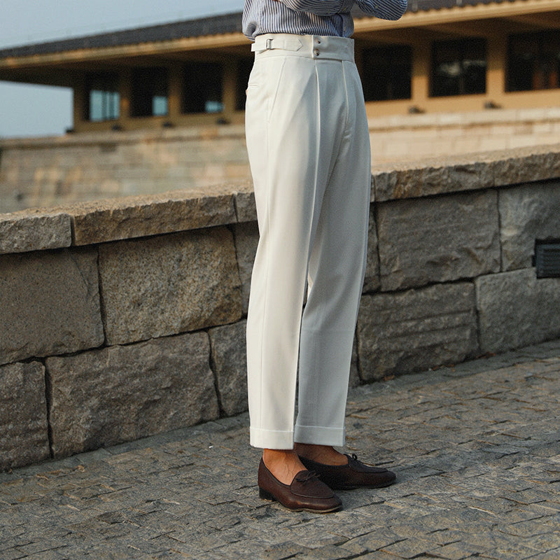 Tristan Elegant Pleated Trousers
