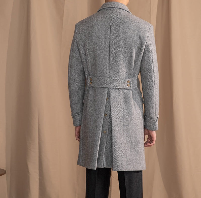 Dominic Classic Vintage Herringbone Coat