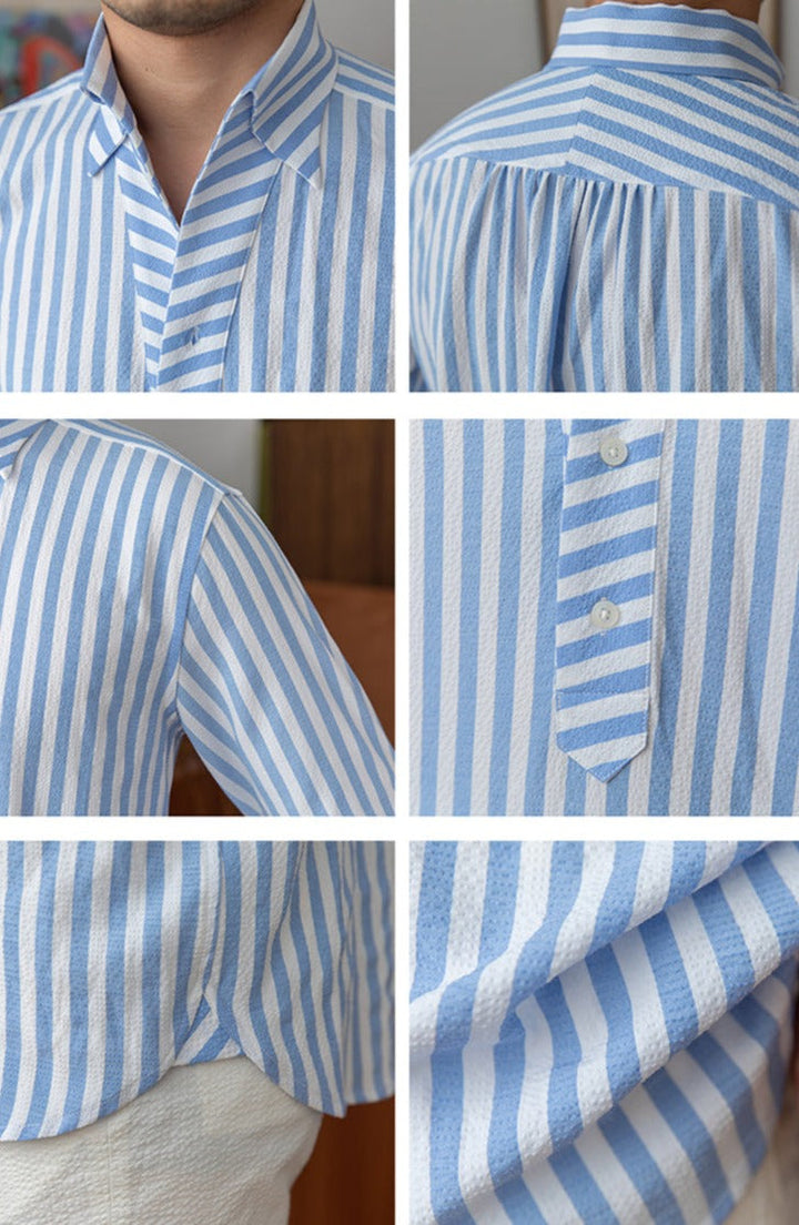 Paulo Striped Seersucker Shirt
