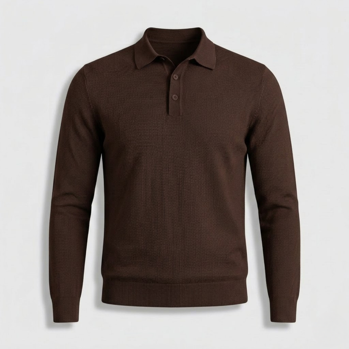 Federico Textured Knit Polo Shirt