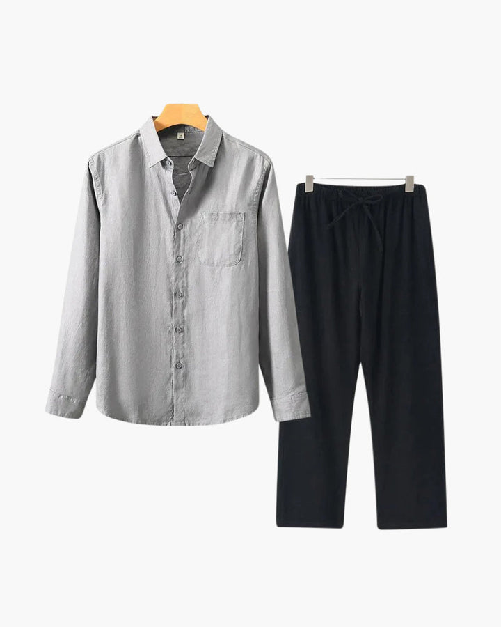 Linen Shirt & Pants Set