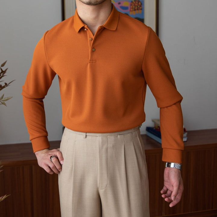 Avery Long-Sleeve Polo Shirt