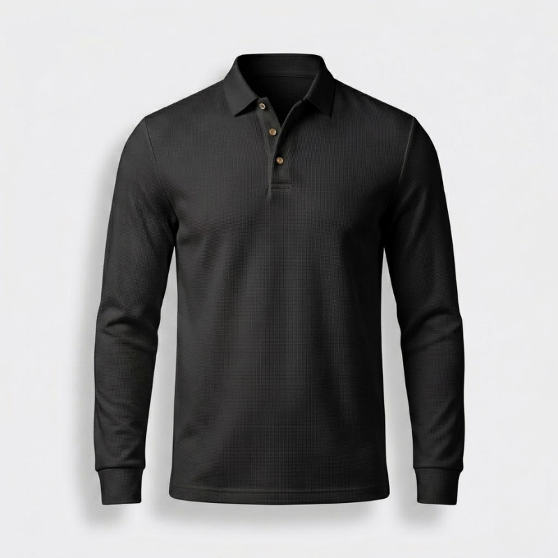 Avery Long-Sleeve Polo Shirt