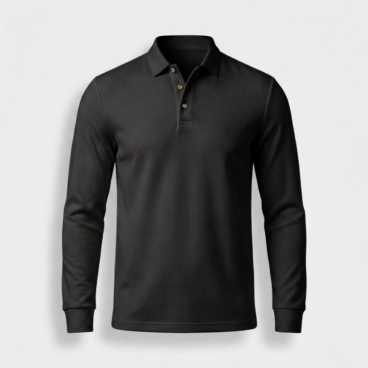 Avery Long-Sleeve Polo Shirt