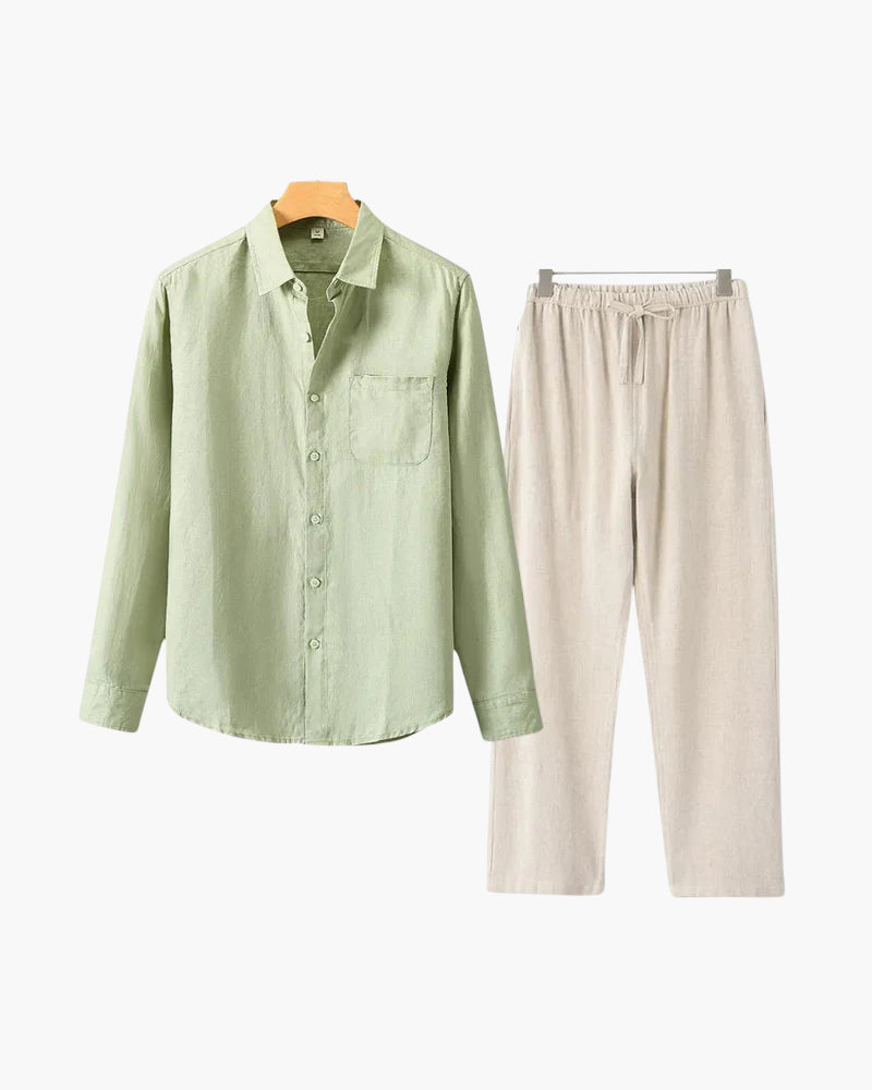 Linen Shirt & Pants Set