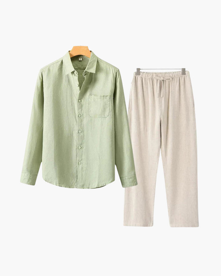 Linen Shirt & Pants Set