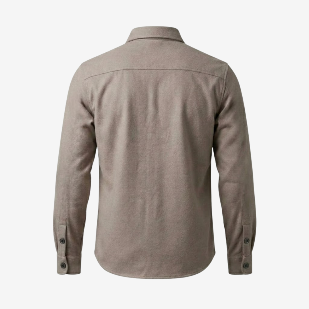 Classic Button-Up Overshirt with Chest Pockets