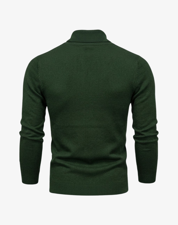 Slim Fit Turtleneck Knit Sweater