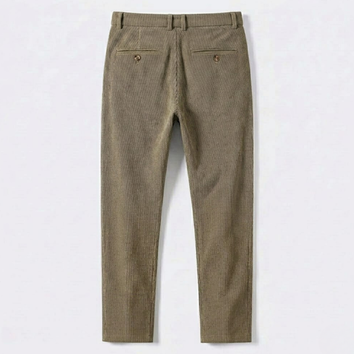Pleated Corduroy Trousers