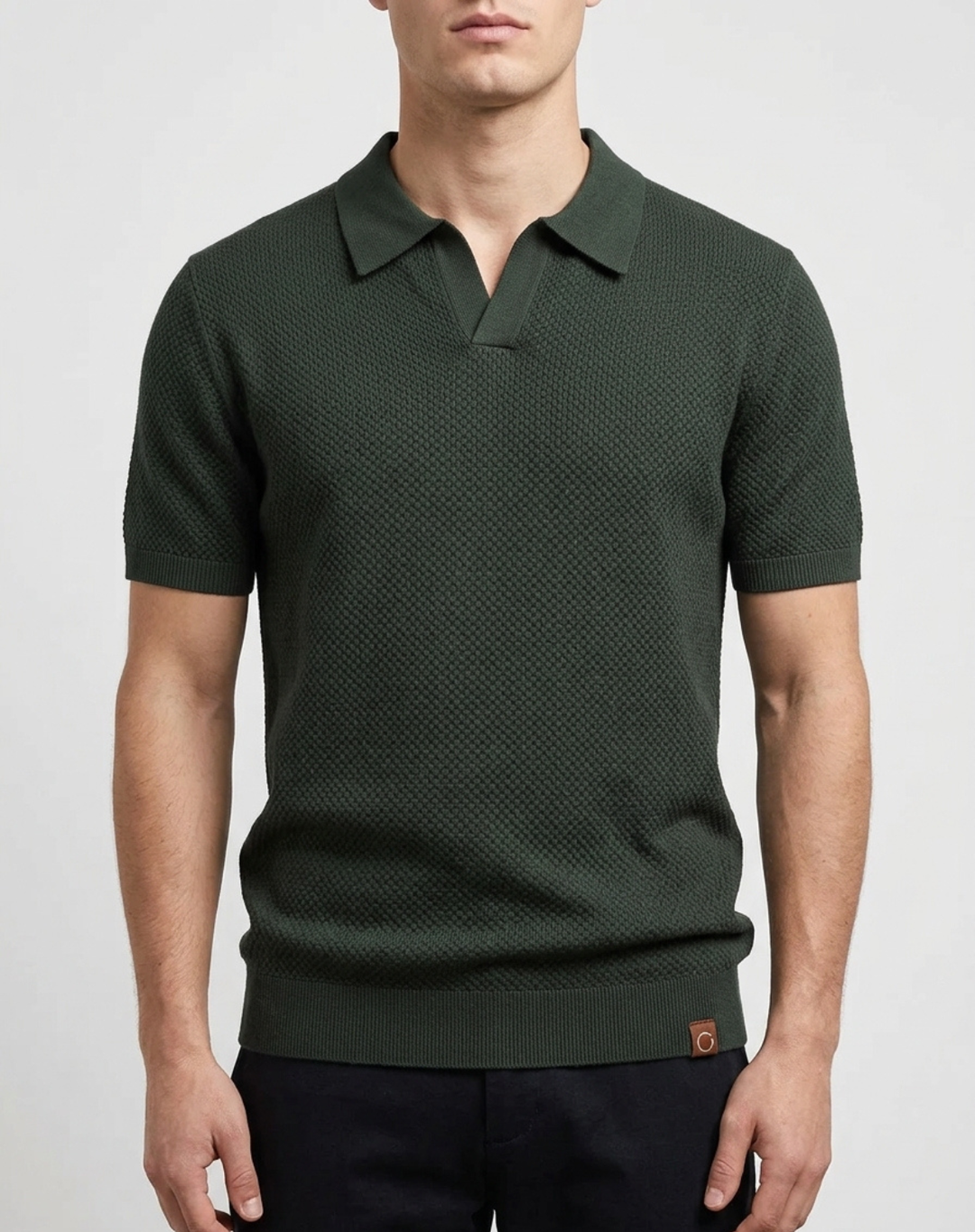 Textured Modern Fit Polo Shirt