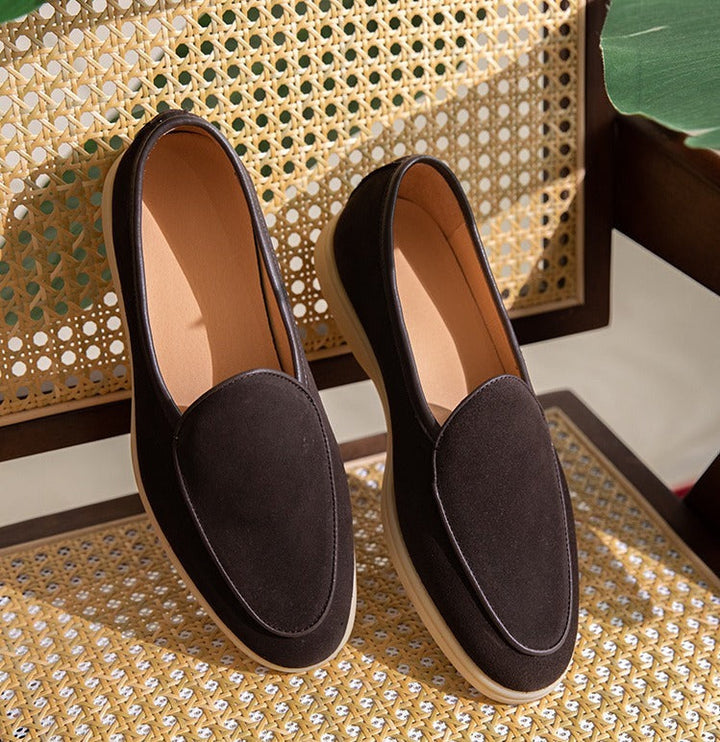 LORENZIO Premium Suede Slip-On Loafers