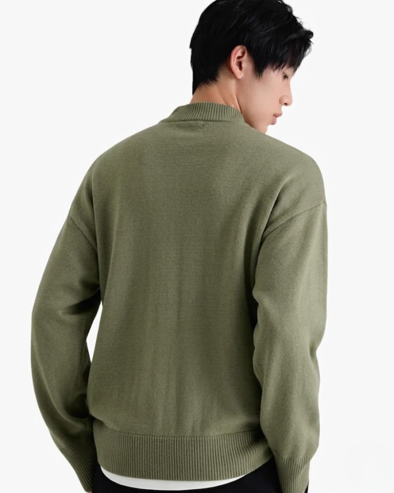 Harvey Premium Merino Mock Neck Sweater