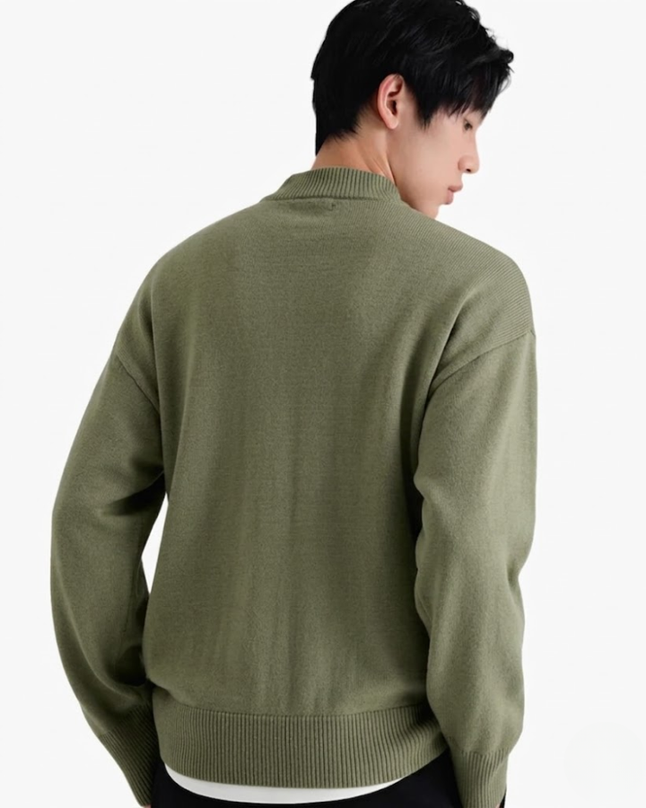 Harvey Premium Merino Mock Neck Sweater