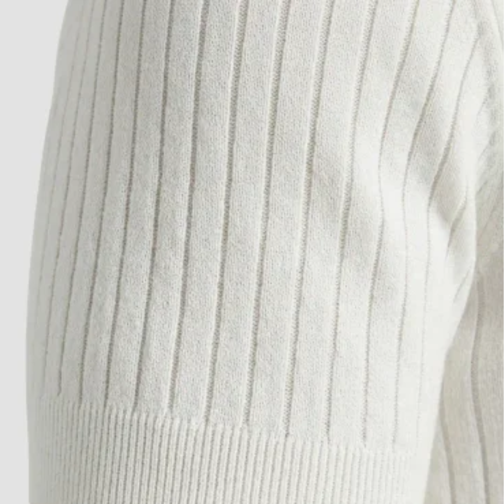 Classic Ribbed Knit Polo Shirt