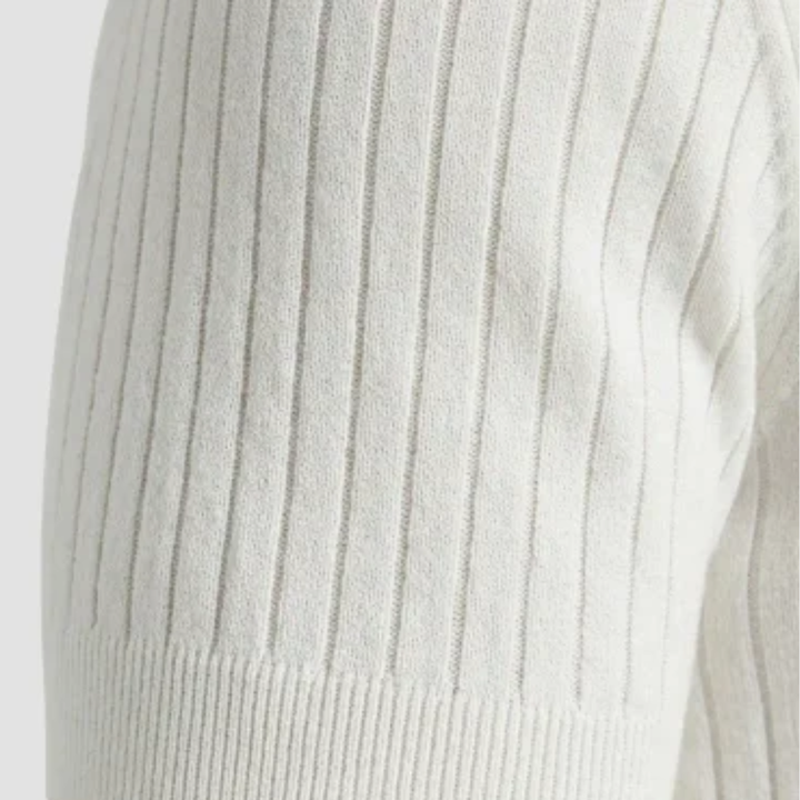 Classic Ribbed Knit Polo Shirt