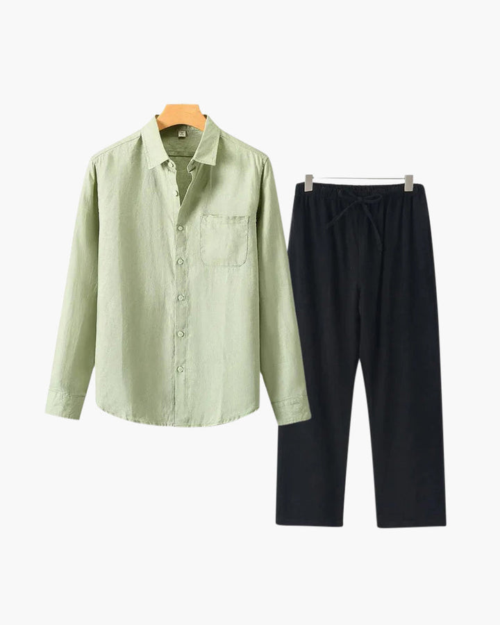 Linen Shirt & Pants Set