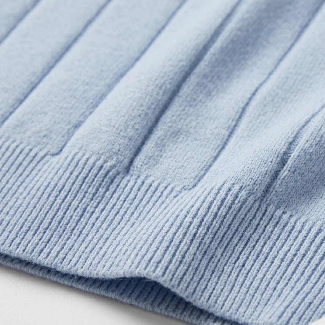 Massimo Premium Ribbed Knit Polo Shirt