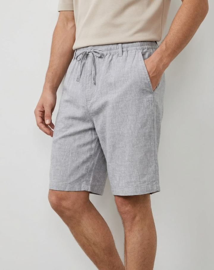 Lightweight Linen Drawstring Shorts