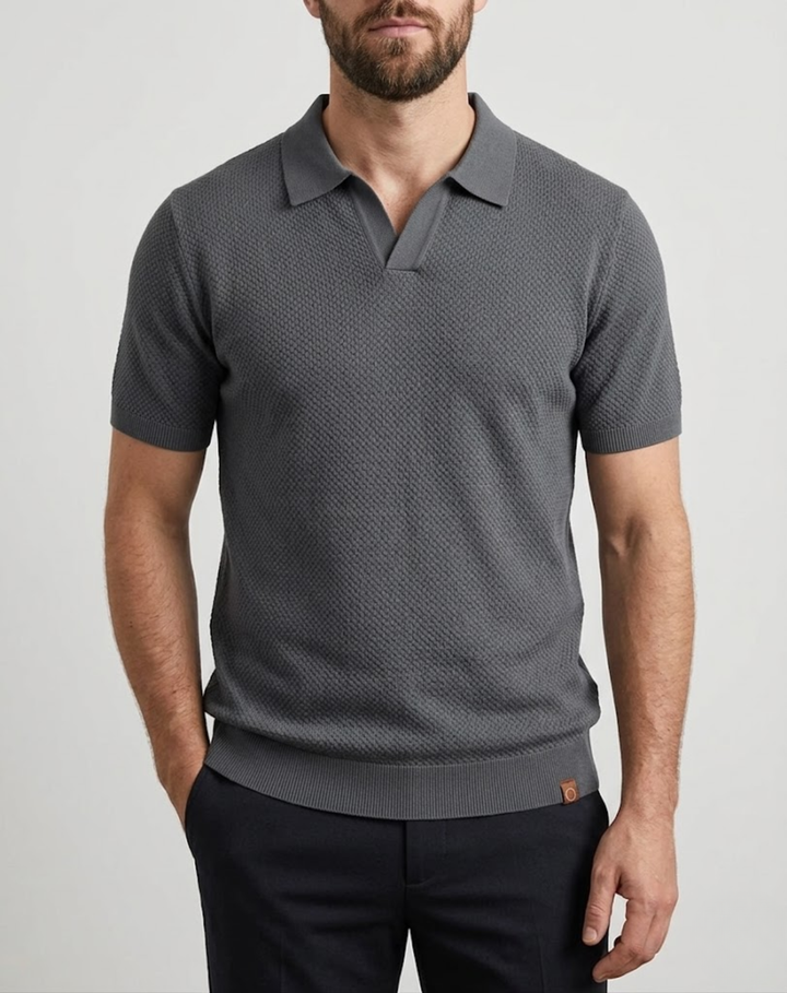 Textured Modern Fit Polo Shirt