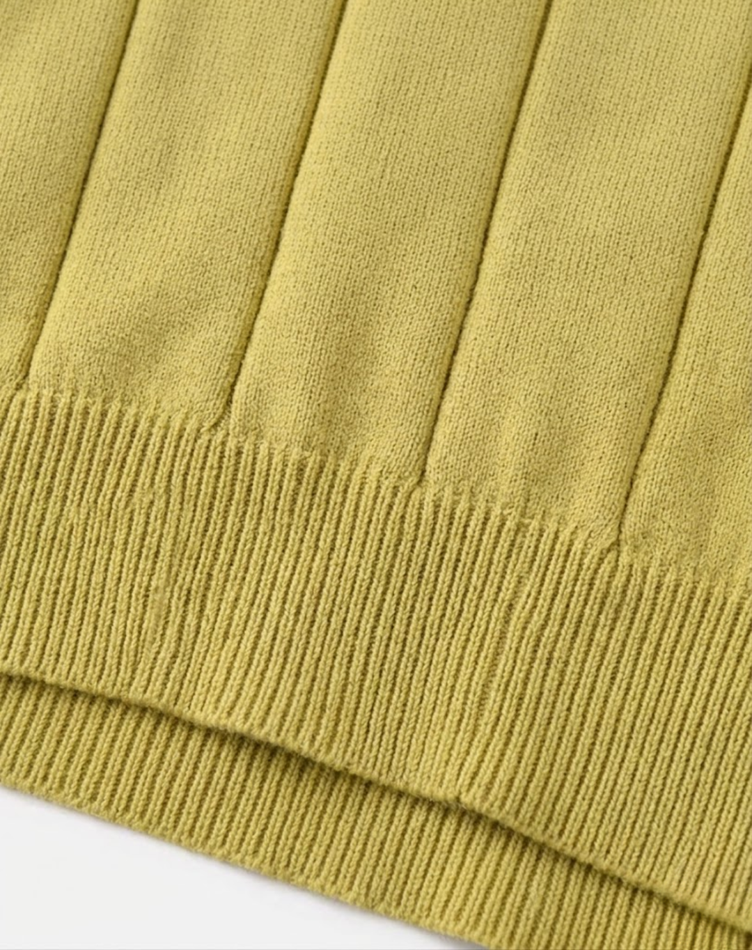 Stretch Knit Polo Shirt with Open Collar