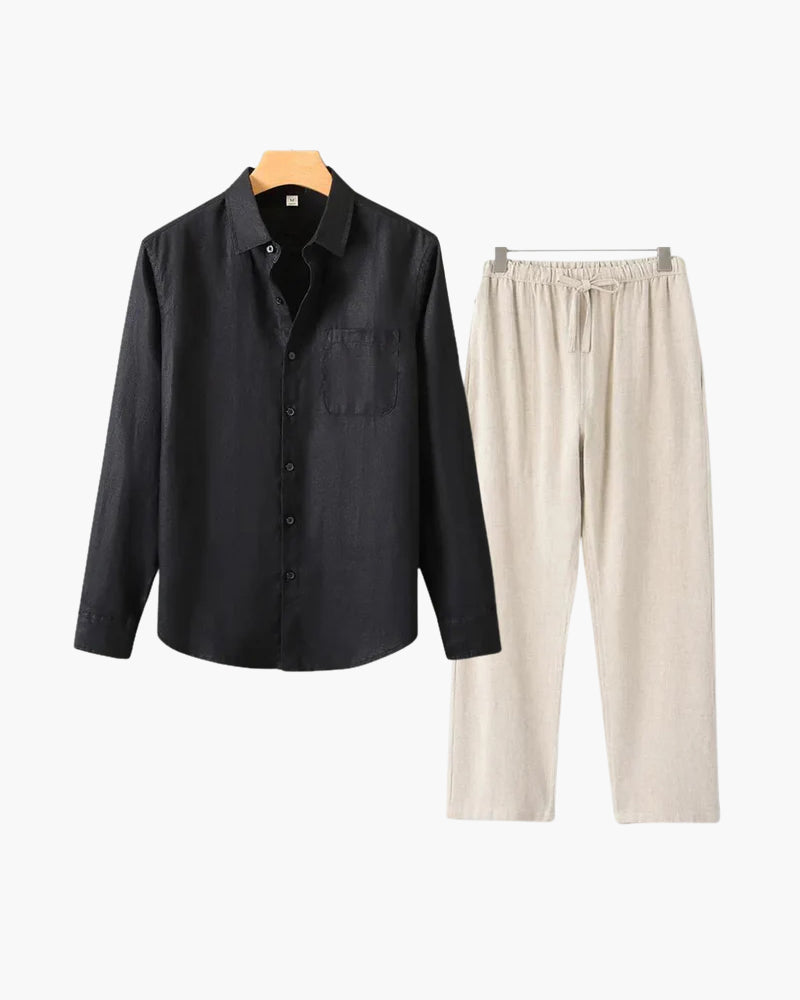 Linen Shirt & Pants Set