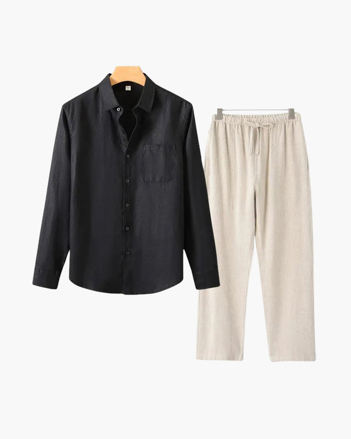 Linen Shirt & Pants Set