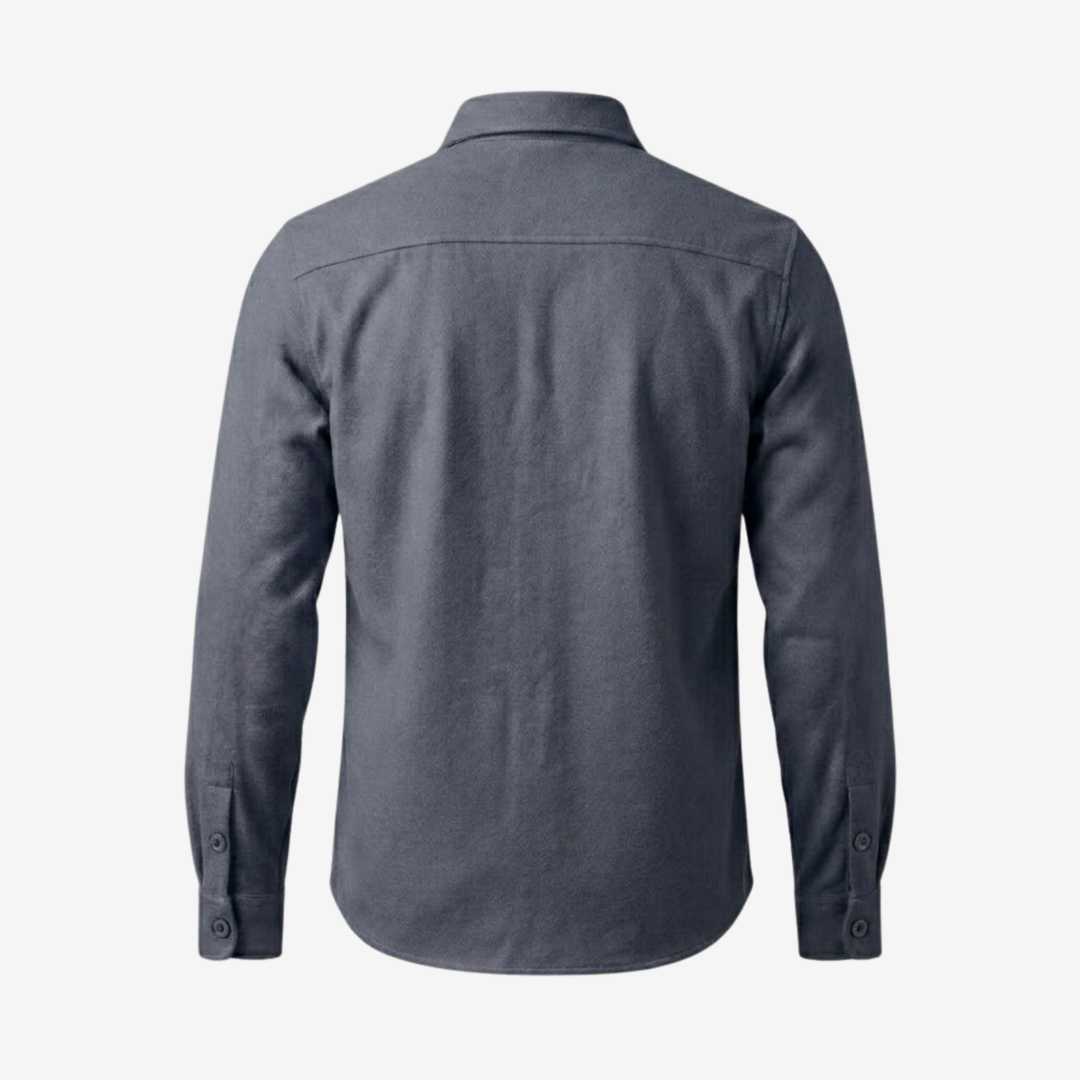 Classic Button-Up Overshirt with Chest Pockets