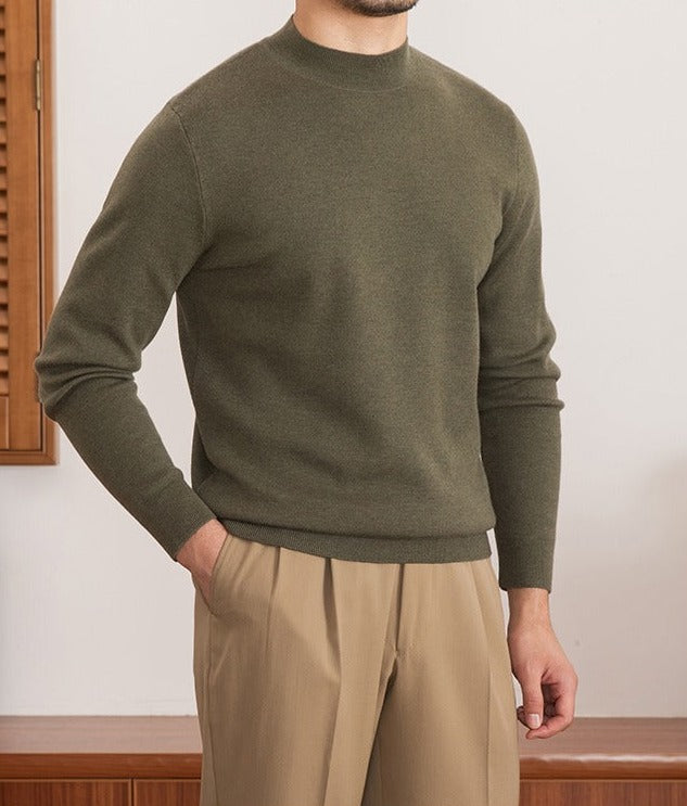 Axel Premium Knit Mock Neck Sweater
