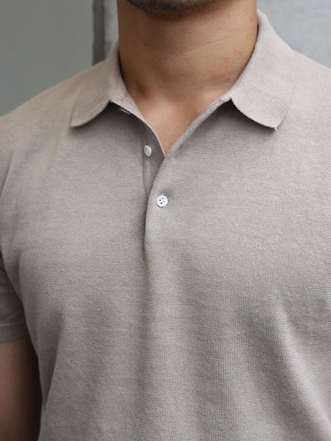 Lightweight Knit Polo Shirt