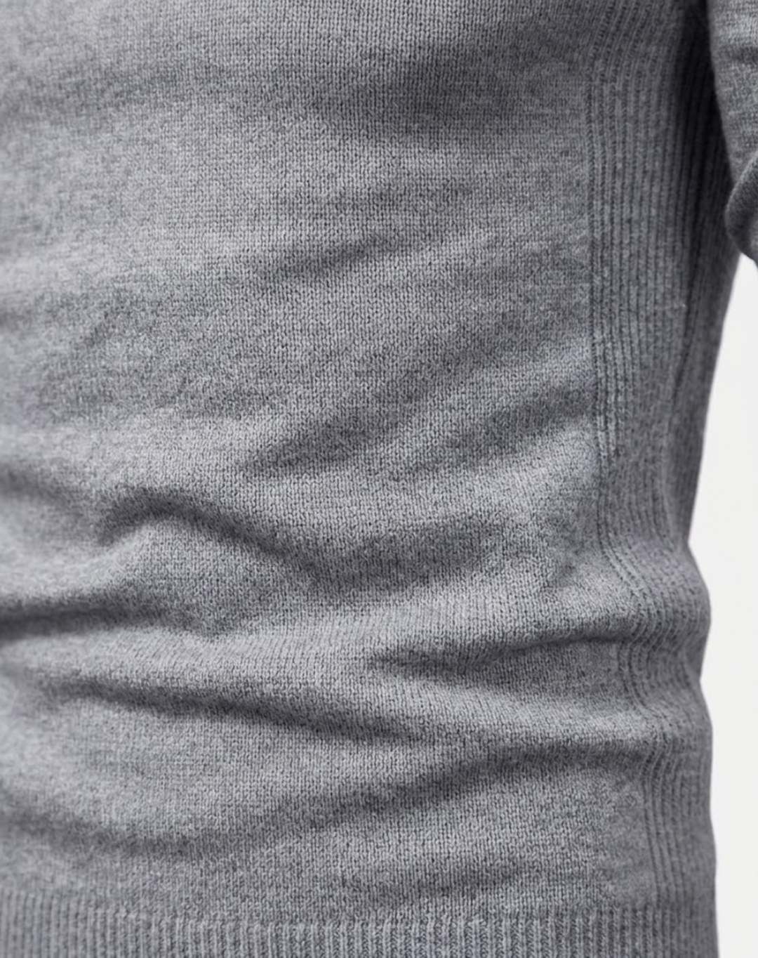 Slim Fit Turtleneck Knit Sweater