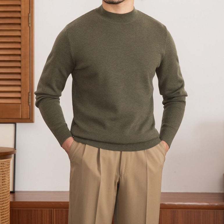 Axel Premium Knit Mock Neck Sweater