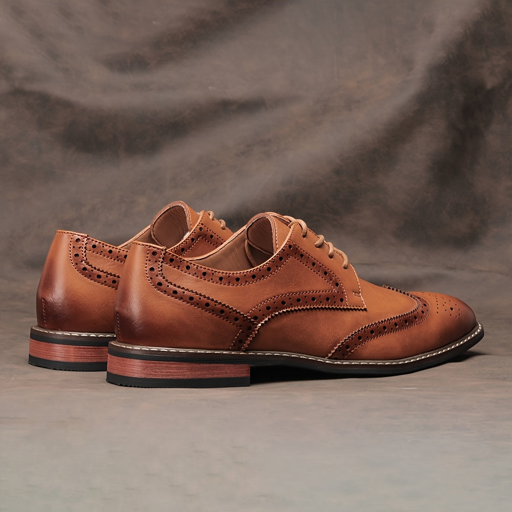 Classic Lace-Up Brogue Dress Shoes