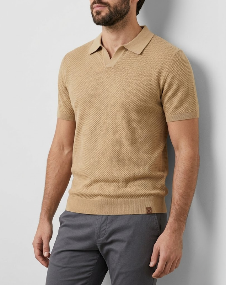 Textured Modern Fit Polo Shirt