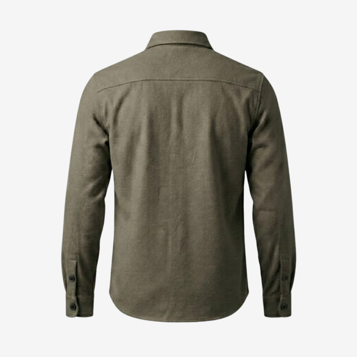 Classic Button-Up Overshirt with Chest Pockets