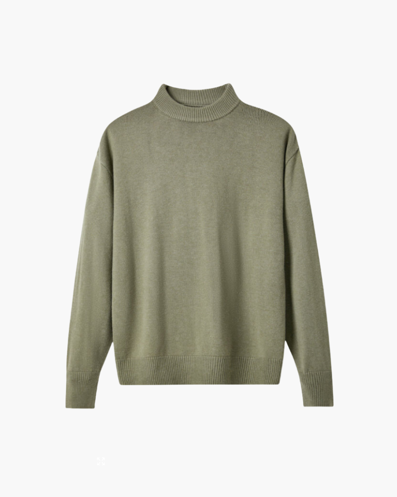 Harvey Premium Merino Mock Neck Sweater