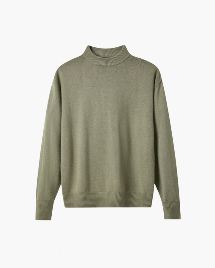 Harvey Premium Merino Mock Neck Sweater