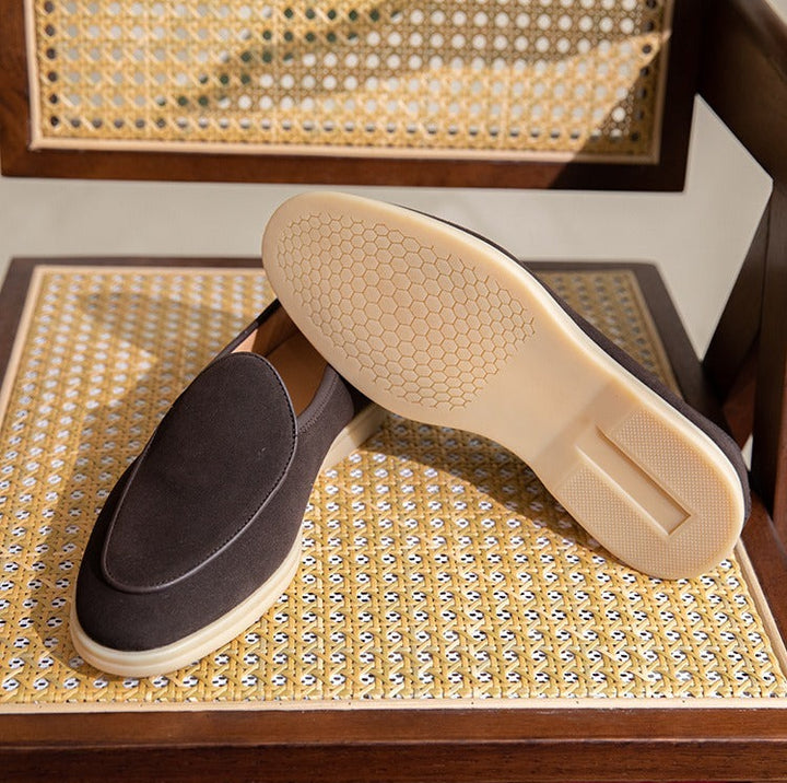LORENZIO Premium Suede Slip-On Loafers