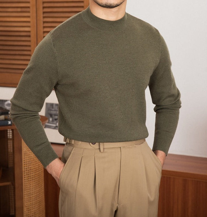 Axel Premium Knit Mock Neck Sweater