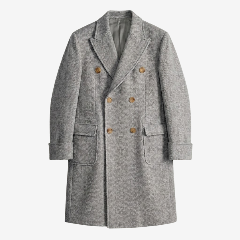 Dominic Classic Vintage Herringbone Coat
