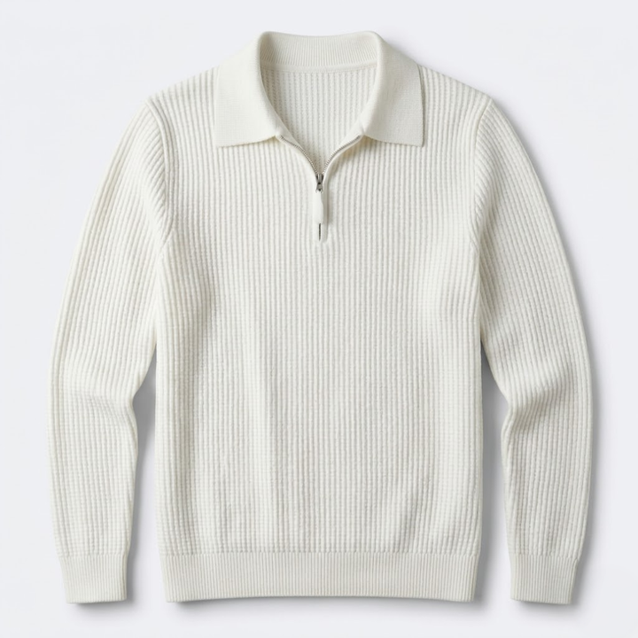 Quarter-Zip Knit Pullover