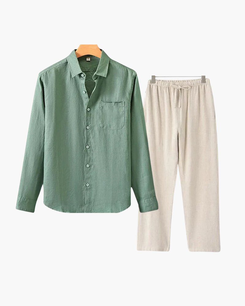 Linen Shirt & Pants Set