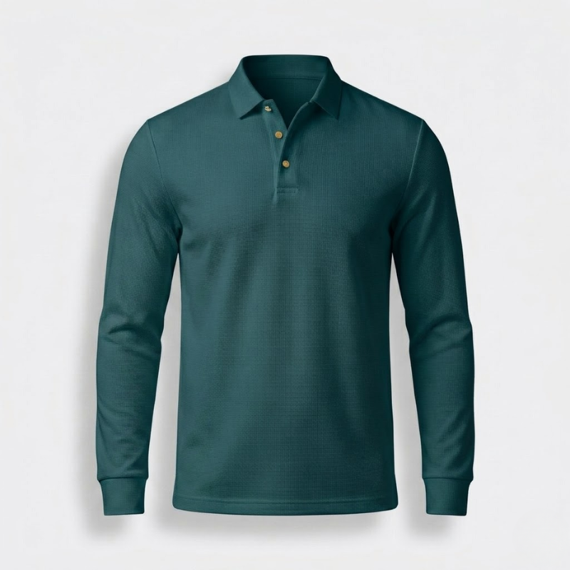 Avery Long-Sleeve Polo Shirt