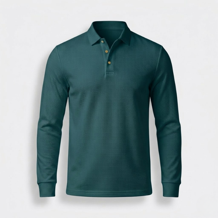 Avery Long-Sleeve Polo Shirt