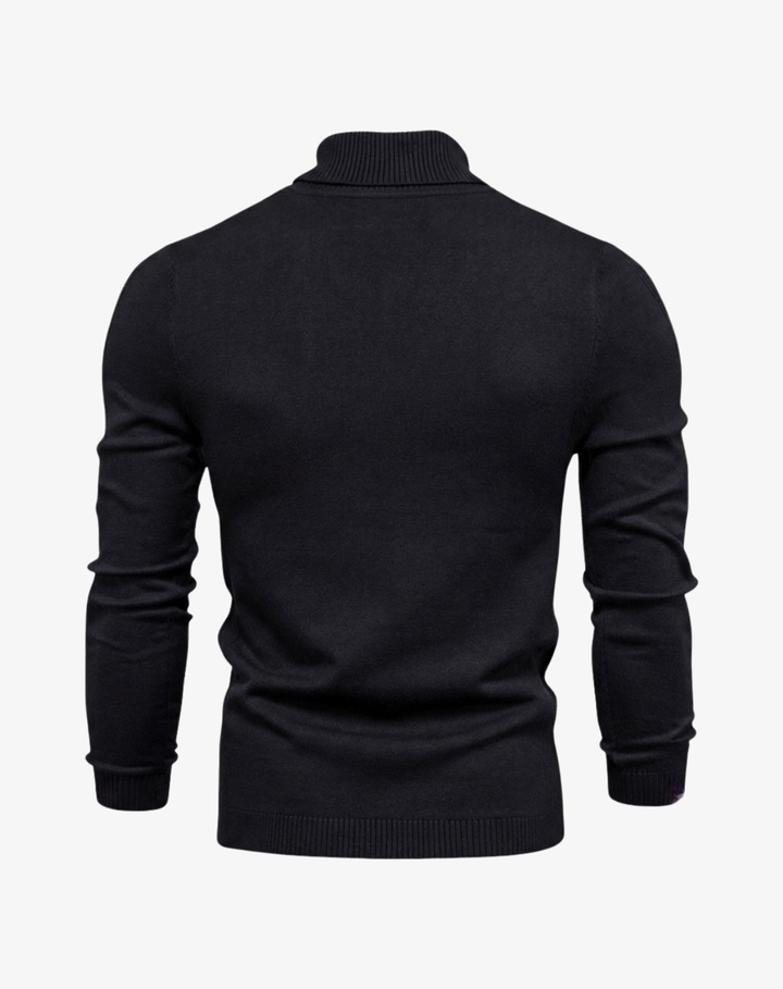 Slim Fit Turtleneck Knit Sweater