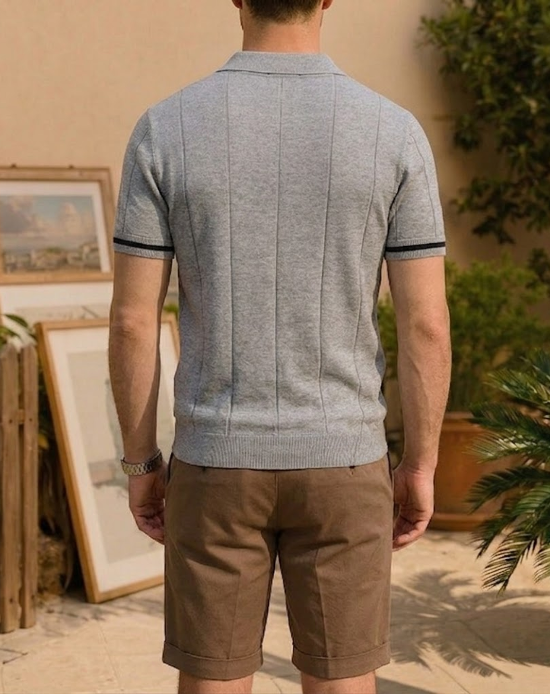 Quarter-Zip Polo Shirt