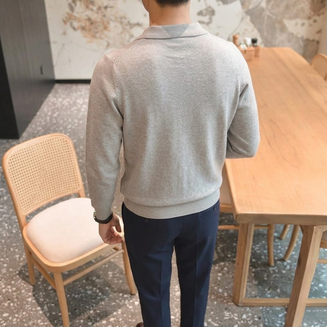 Henry Long-Sleeve Polo Shirt