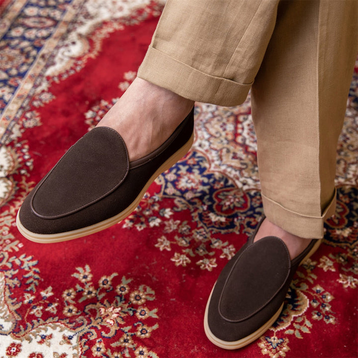 LORENZIO Premium Suede Slip-On Loafers